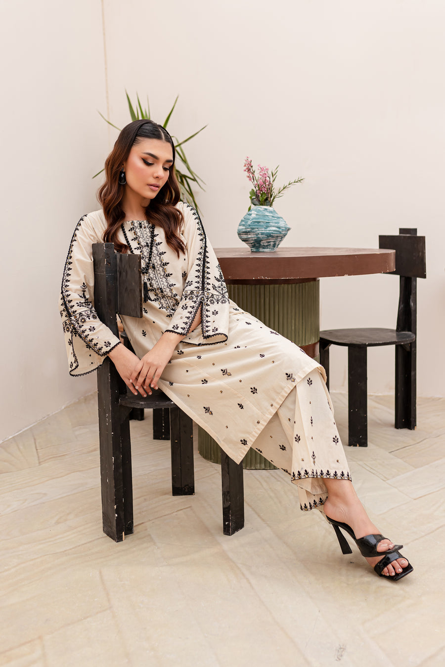 Best Selling - Black Frost 2Pc - Embroidered Lawn Dress