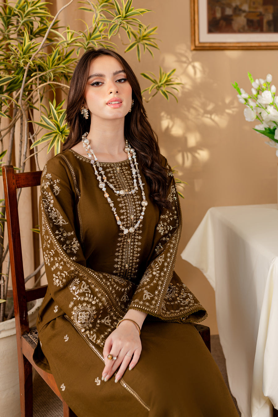 Best Selling - Green 2Pc - Embroidered Dress