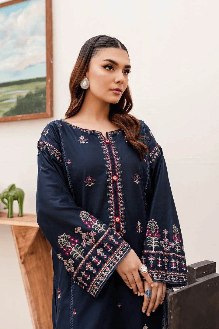 Best Selling - Blue Aster 2Pc Embroidered Suit