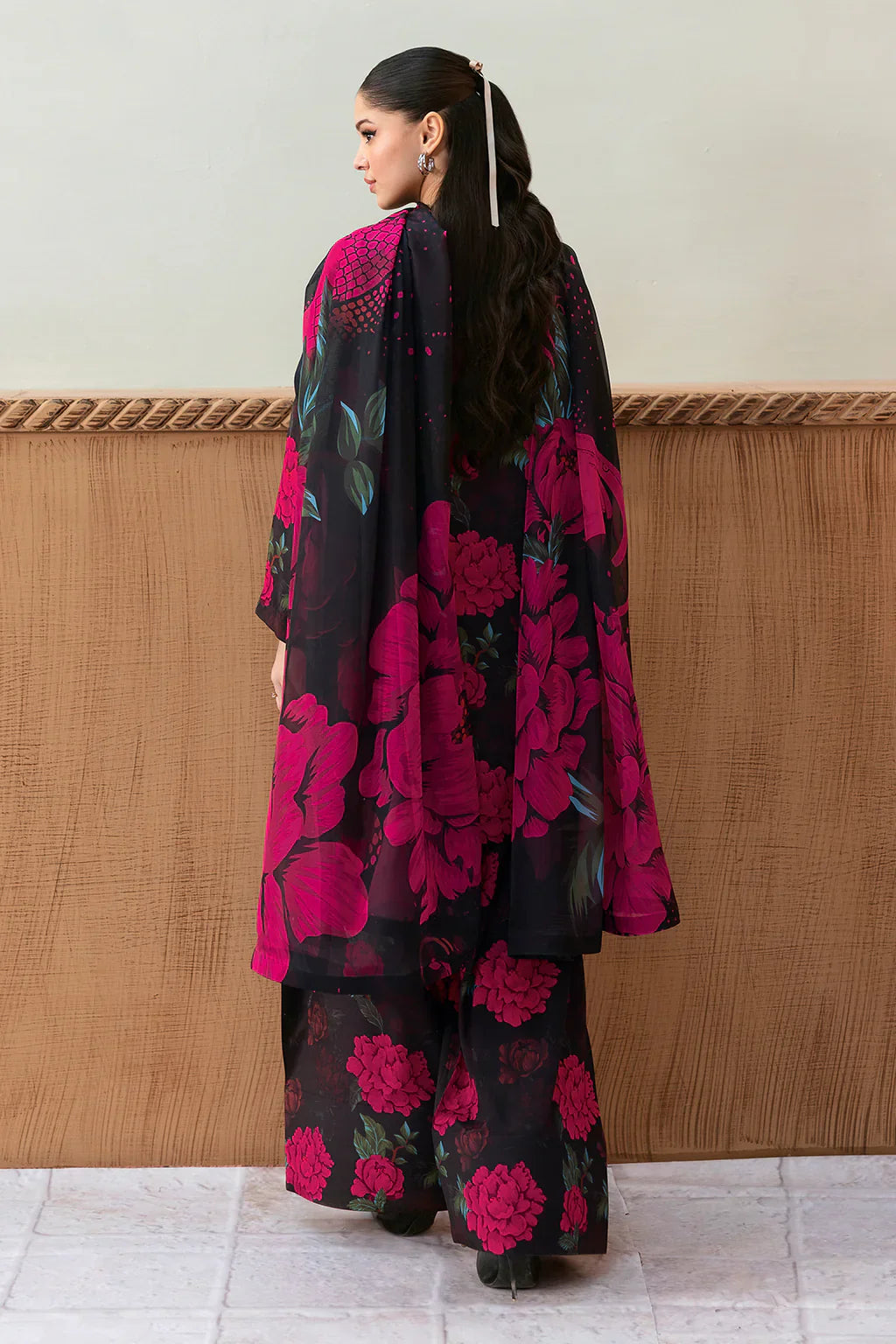 Dark Majestic 3pc printed Dress