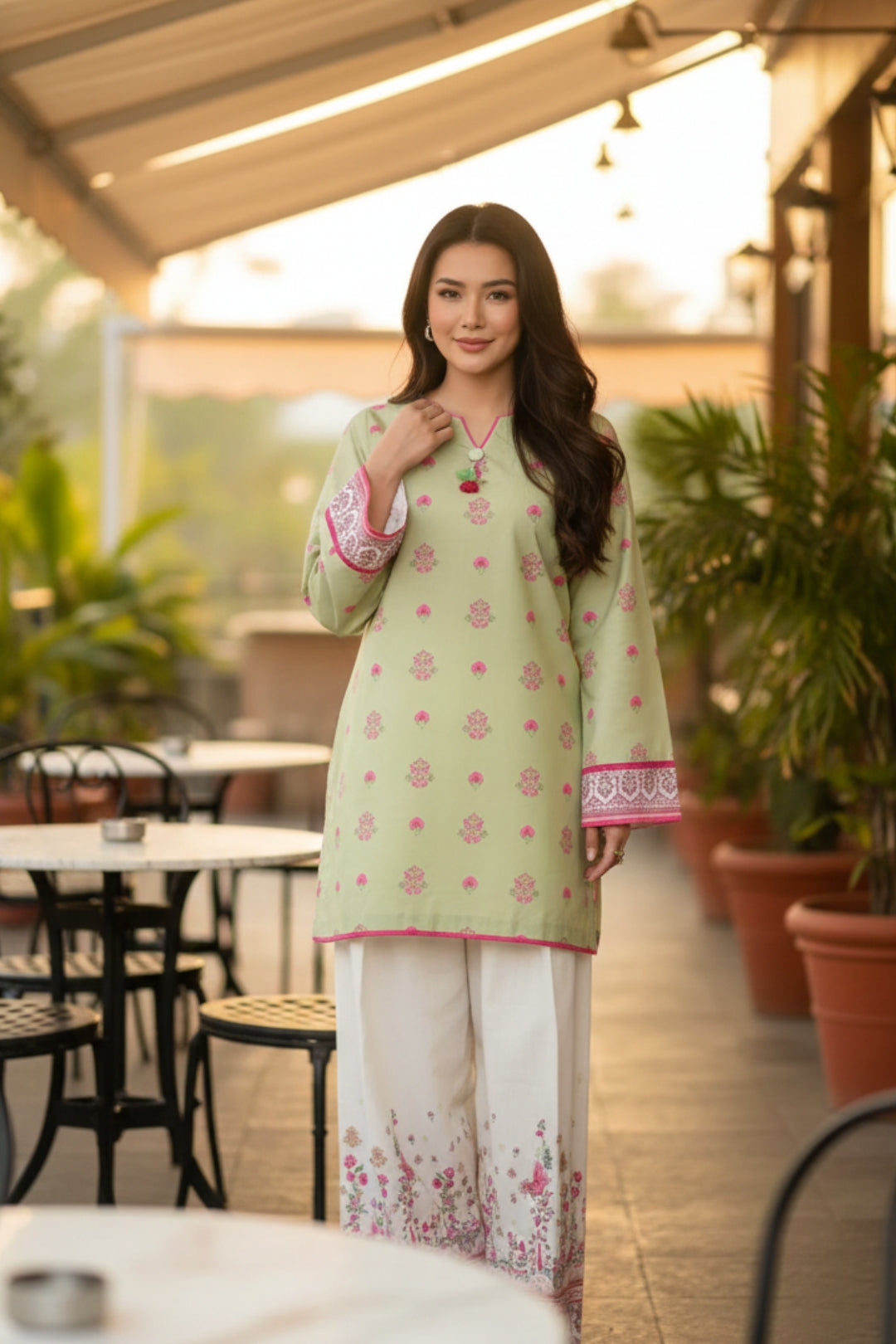 Charm 2pc Print Dress