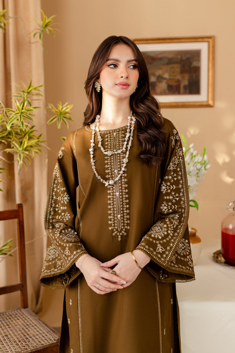 Best Selling - Green 2Pc - Embroidered Dress