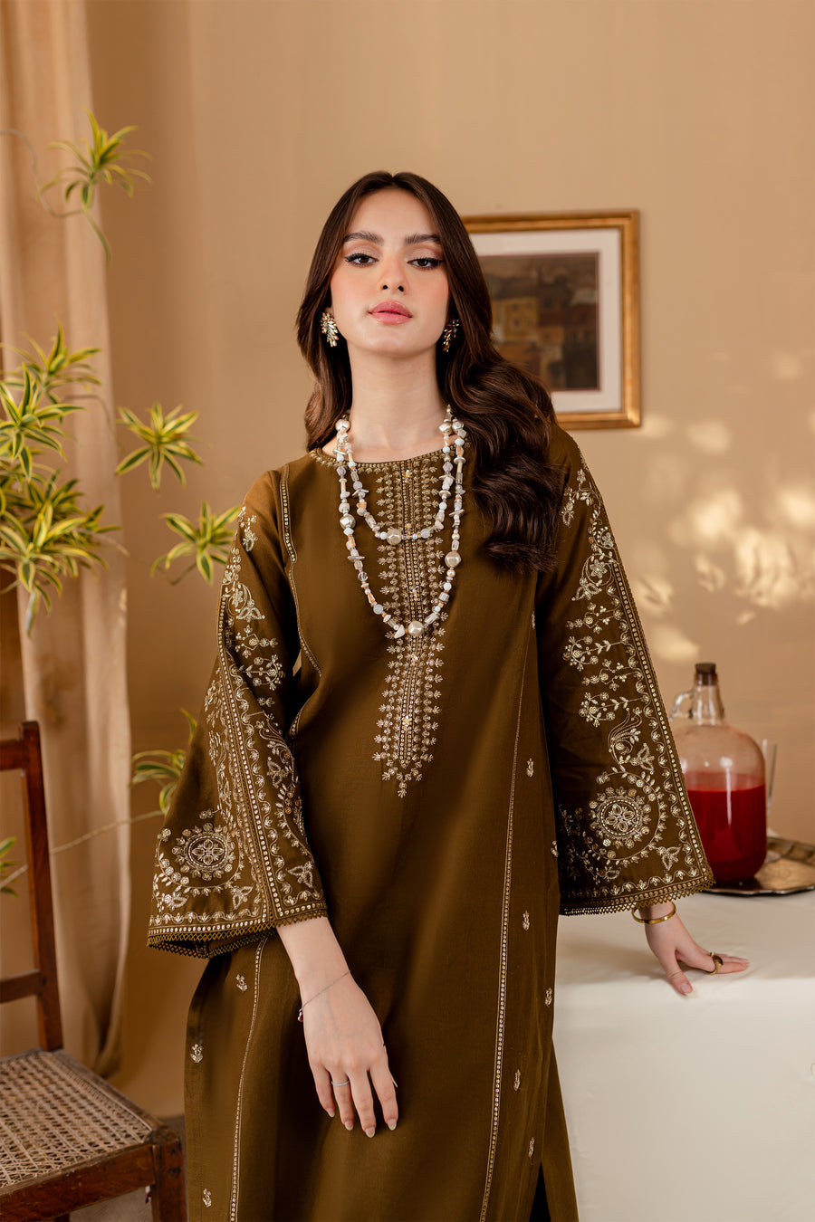 Best Selling - Green 2Pc - Embroidered Dress