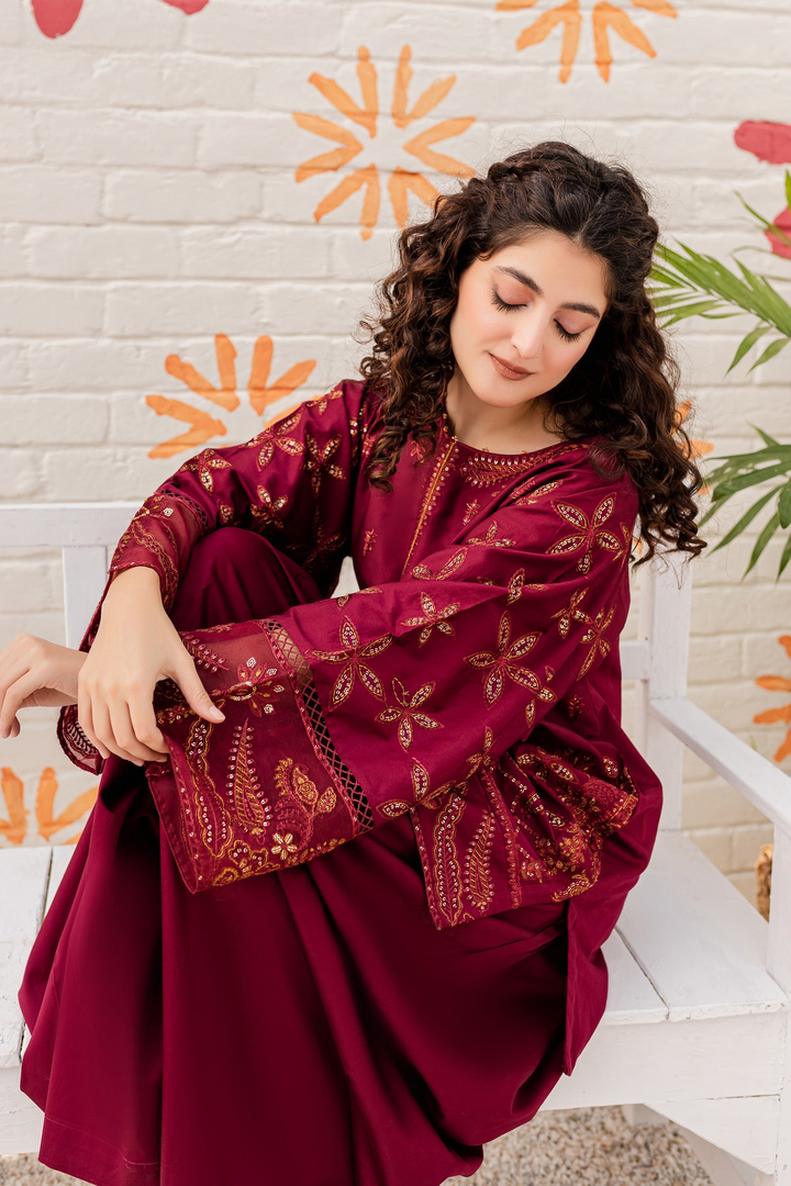 BEST SELLING ROSEWOOD 2PC EMBROIDERED WITH SEQUIN