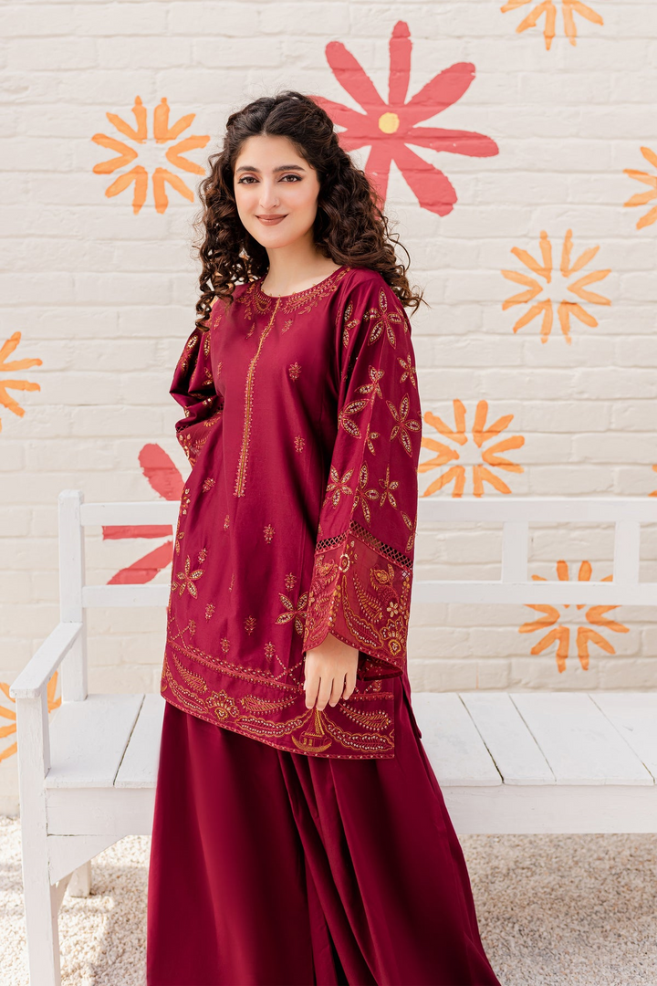 BEST SELLING ROSEWOOD 2PC EMBROIDERED WITH SEQUIN