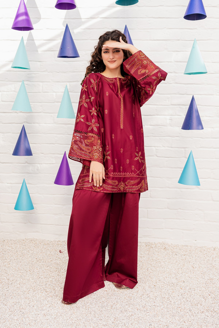 BEST SELLING ROSEWOOD 2PC EMBROIDERED WITH SEQUIN