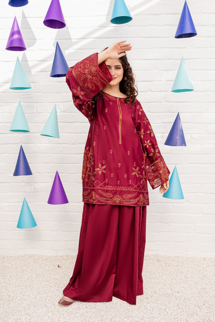 BEST SELLING ROSEWOOD 2PC EMBROIDERED WITH SEQUIN