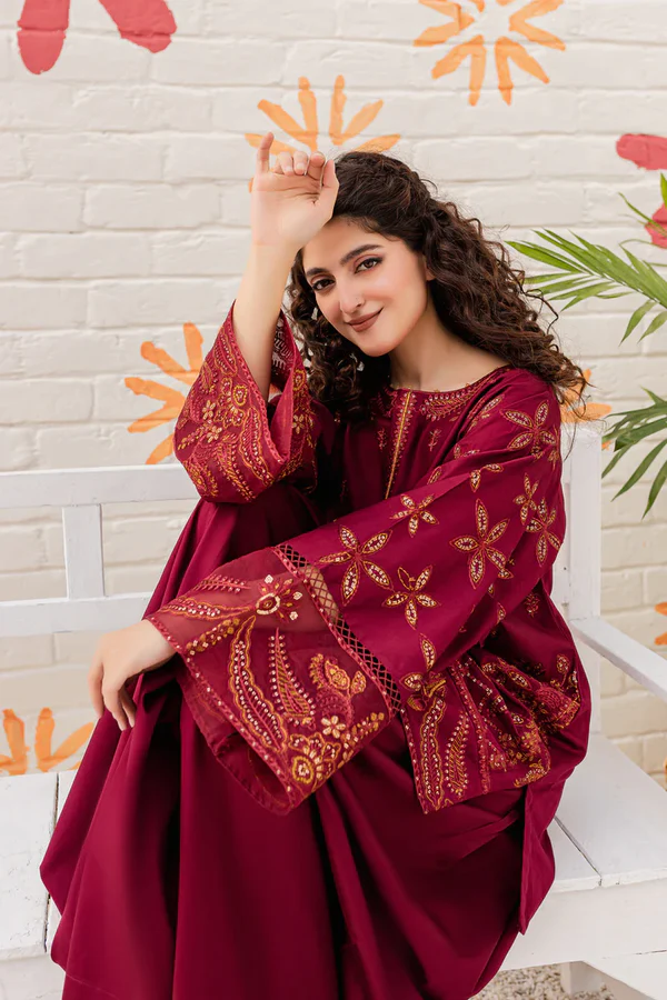 BEST SELLING ROSEWOOD 2PC EMBROIDERED WITH SEQUIN