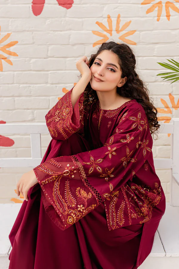 BEST SELLING ROSEWOOD 2PC EMBROIDERED WITH SEQUIN