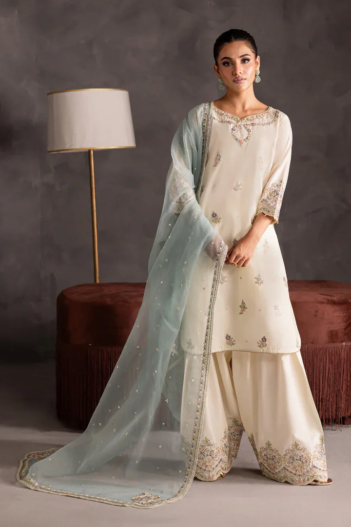 Creamy 3pc - Embroidered Lawn Pret