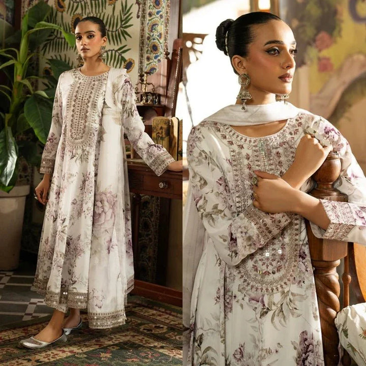 Dreamy 3PC DIGITAL Print Frock